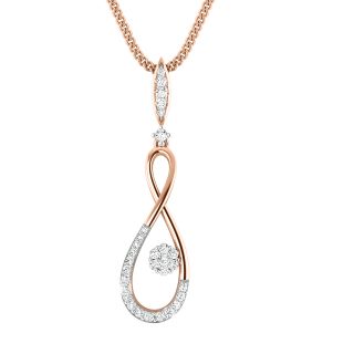 Rachel Round Diamond Office Wear Pendant